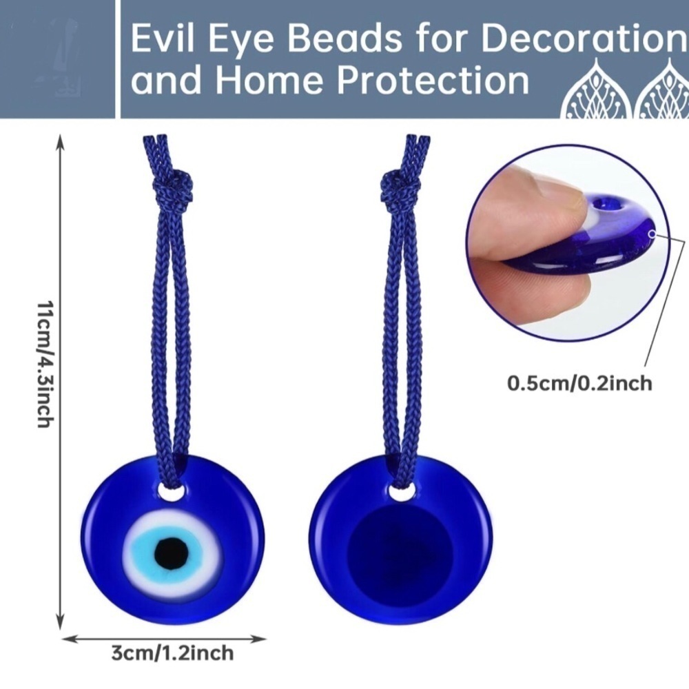 Evil Eye Bundle - Charm + Coin Purse (BLACK, BLUE EYE) - Picture 7 of 15